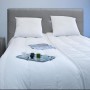 BLEU CALIN Couette couple Segmentable 220x240 cm blanc