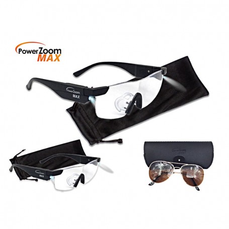 POWER ZOOM MAX - Lunettes grossisantes et de soleil